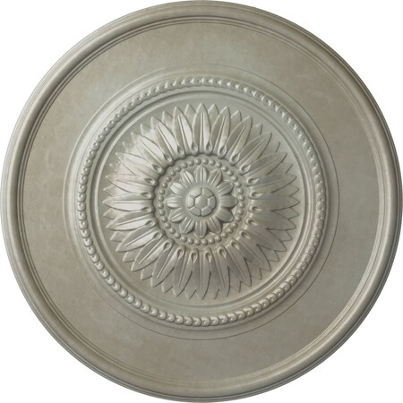 Ekena Millwork Wigan Ceiling Medallion, Hand-Painted Flash Gold, 29 3/4"OD x 1 1/2"P CM29WGFLS